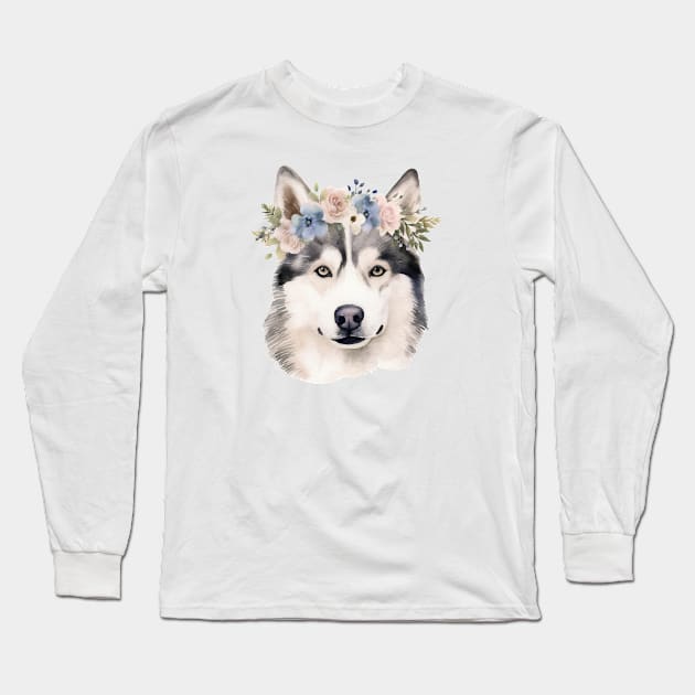 Husky Long Sleeve T-Shirt by A tone for life